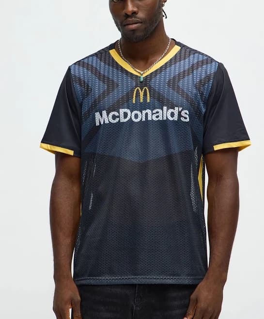 Fashion Nova Men's Mcdonalds Relaxed 80 Jersey Tee Shirt