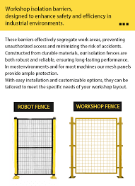 High Security Isolation Net Galvanized Robot Safety Fence Workshop Fencing Warehouse Guard Fencing for Rail Construction Sites| Alibaba.com