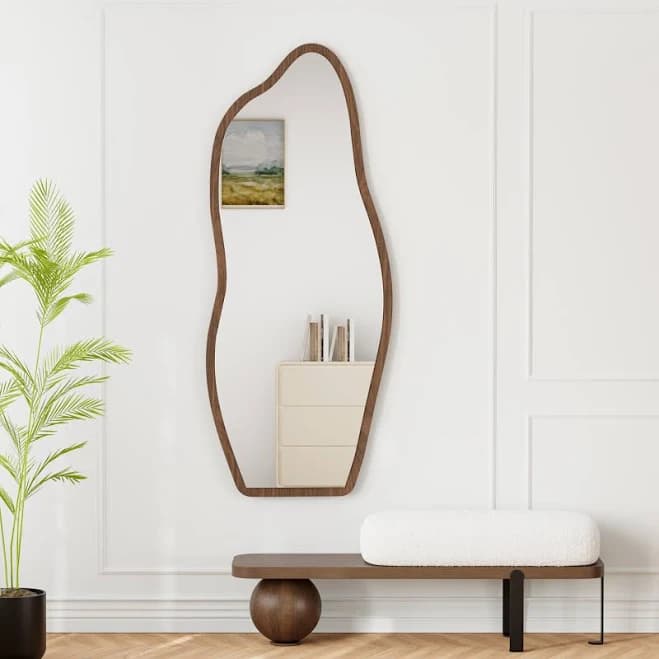 British English Freestanding Mirror