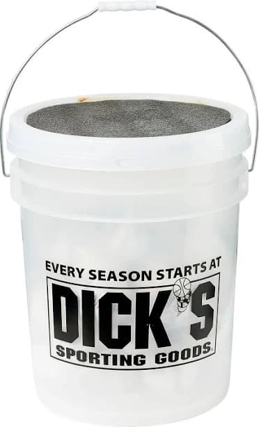 DICK'S Sporting Goods Bucket of Synthetic Baseballs
