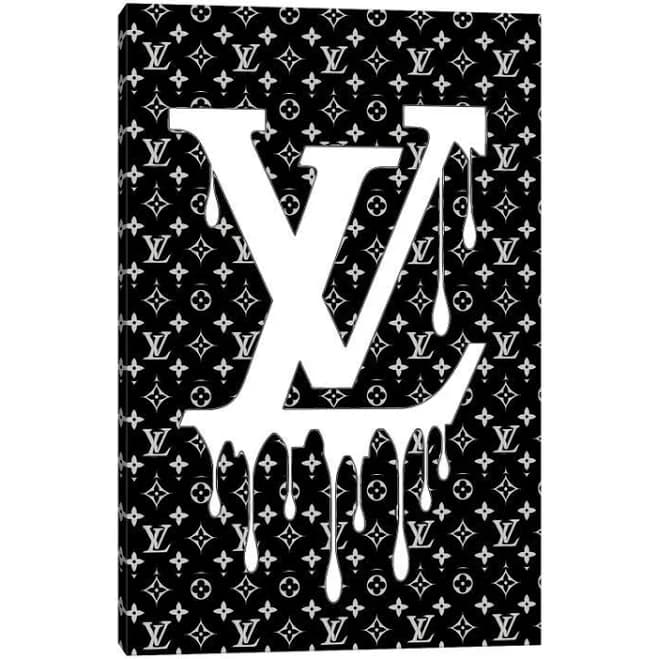 Louis Vuitton Black And White - Canvas Print Wall Art by Julie Schreiber - 48”x32” - iCanvas