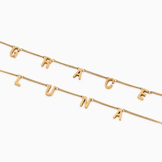 Olivia Jewlery Women's Classic Custom Name Necklace in Gold