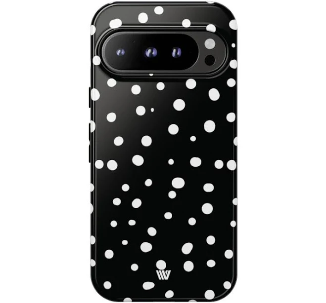 TROVVVE Black and White Dots Tough Phone Case for Google Pixel 9 Pro