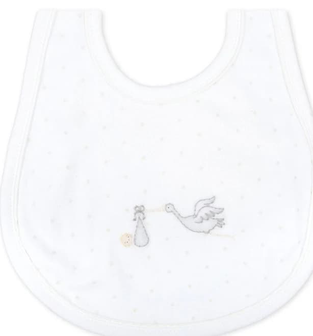 Worth The Wait Embroidered Bib