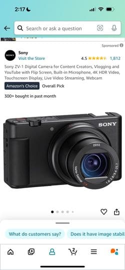 Sony ZV-1 Digital Camera for Sale in Vista, CA - OfferUp