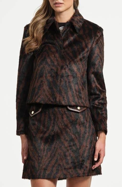 Isaac Mizrahi New York Women's Faux Fur Cropped Jacket
