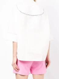 Shiatzy Chen Mandarin-Collar Cropped Jacket In Pink - 30% Off | Editorialist