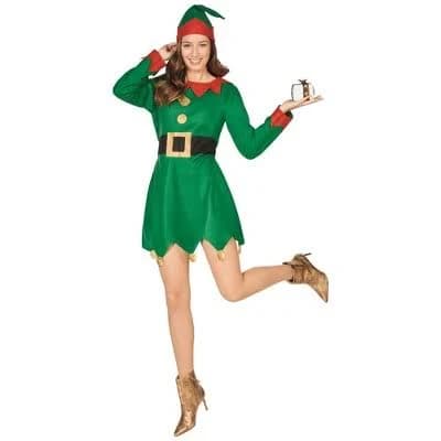 Women's Northlight Red and Green Elf Costume
