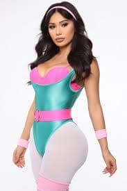Conjunto Plastic And Fantastic Doll 7 Piece Costume - Azul/Combinado | Fashion Nova