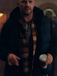 Havoc Tom Hardy Blue Puffer Jacket - Hollywood Leather Jackets
