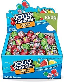 Assorted Lollipops, 850g Box (50 x 17g lollipops) {Canadian}