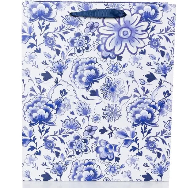 Floral Large Portrait Gift Bag