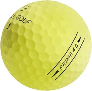 Snell Golf Prime 4.0 Golf Ball - Yellow- 4-Piece Construction, High-Speed Core Design for Mid to High-Swing Players, Superior Distance with Greenside Spin Control