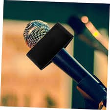 Amazon.com: LIFKOME 2pcs Mic Station Logo Flag Abs Sponge Material for Outdoor Use Interview Microphone Arm Stand : Musical Instruments