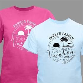 Personalized Family Vacation T-Shirt