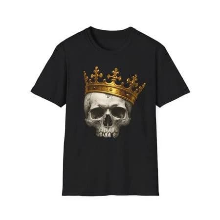 Gothic Royal Skull Crown Graphic Tee
