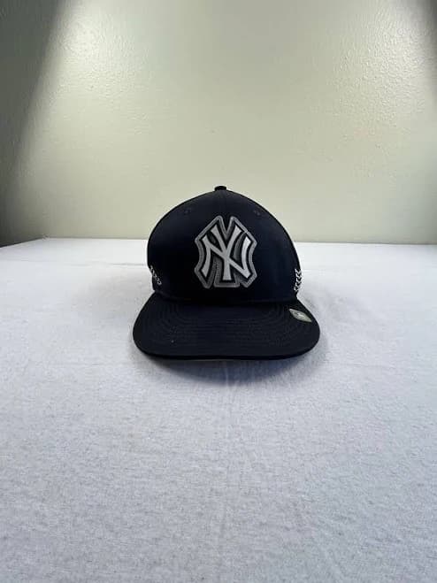 New York Yankees NYY MLB Authentic New Era 59FIFTY Fitted Cap - Navy Sz 7 5/8
