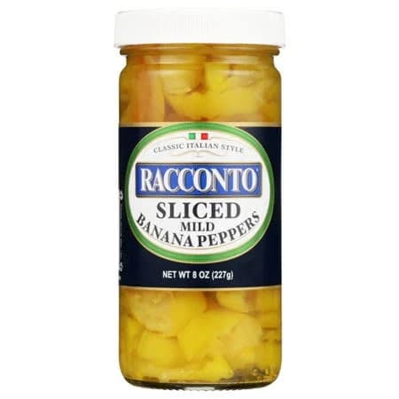 Pack of 12 Raccoto Banana Peppers Sliced 8 oz, Size: 8OZ