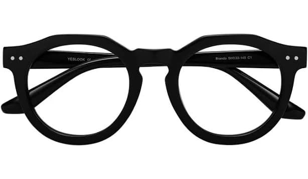 Retro-Vintage Acetate Round Geometric Glasses