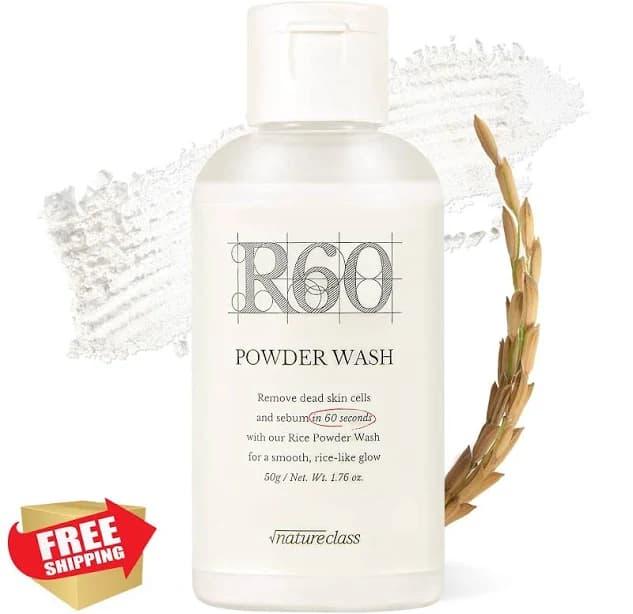 Natureclass Rice Enzyme Face Wash Powder Exfoliating Gentle Korean