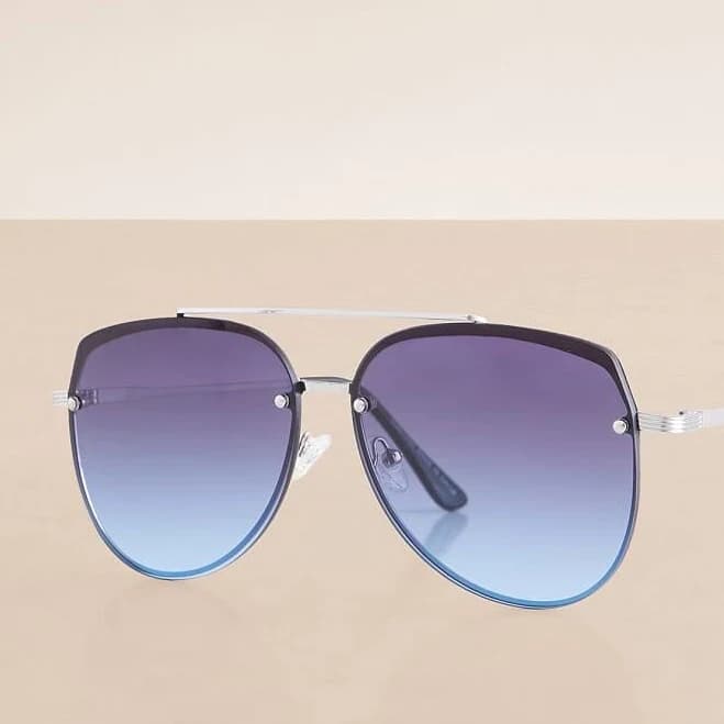 BKE Women's Aviator Sunglasses with Buckle