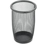 Onyx Mesh Round Wastebaskets (Pack of 3)