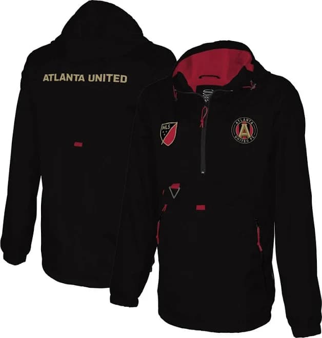 Stadium Essentials Men's Atlanta United FC Compete Quarter-Zip Hoodie Jacket