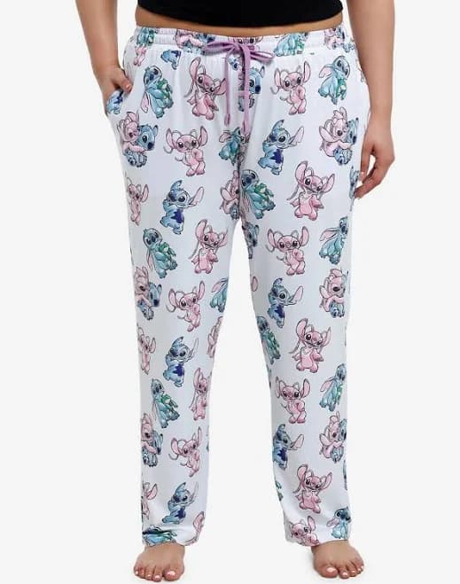 Disney Plus Size Stitch & Angel Frog Pajama Pants