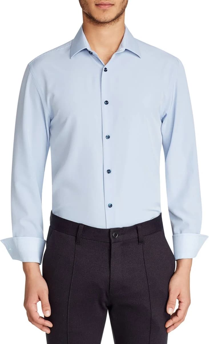 Men's Slim-Fit Stretch Dress Shirt