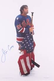 Jim Craig Signed Team USA "Miracle on Ice" 20x30 Poster (JSA COA) | Pristine Auction