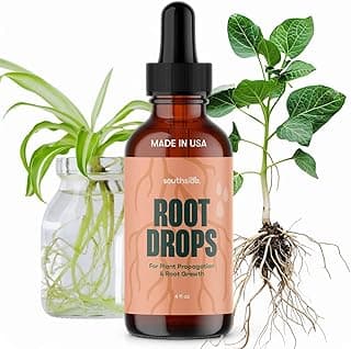 Root Drops - Liquid Rooting Vitamins | Fast Propagation, Stronger Roots, Less Shock | Works in Water, Soil, Leca, Moss | for All Indoor Houseplants Like Pothos, Monstera, Philodendron (4 oz)