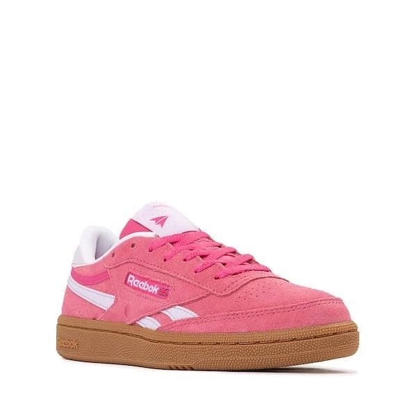 Reebok Club C Revenge Athletic Shoe - Big Kid - Pink / Purple - Size 5