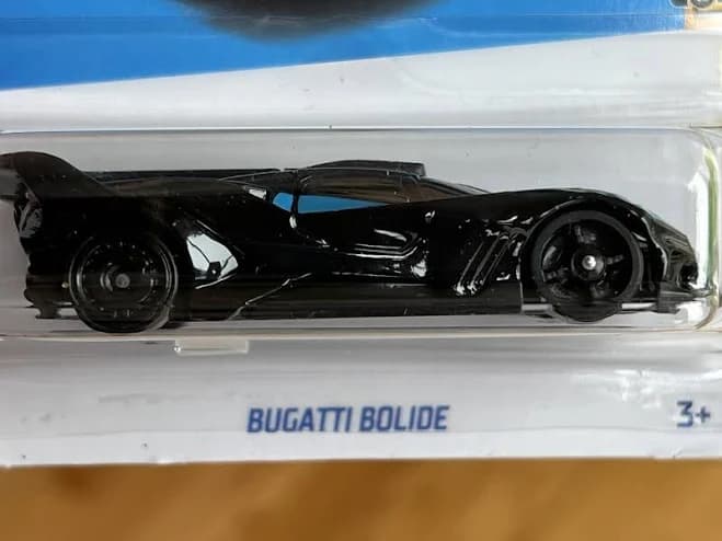 2023 Hot Wheels Black Bugatti Bolide 213/250 Hw Exotics 6/10 Error