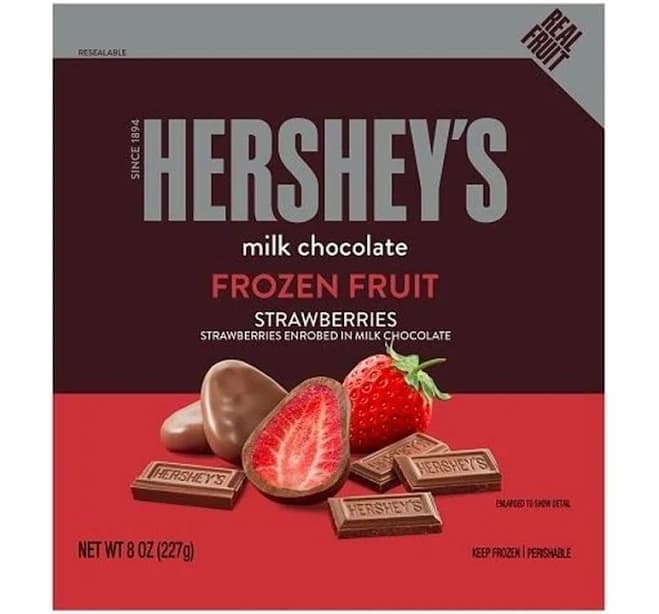 Hershey's Strawberries Milk Chocolate 8 Ounce (8 per Case)