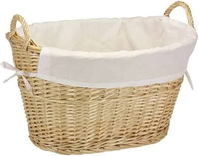 Household Essentials Willow Laundry Basket