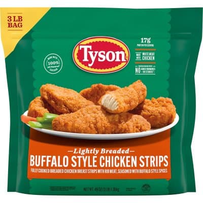 Tyson Frozen Lightly Breaded Spicy Buffalo Style Chicken Strips