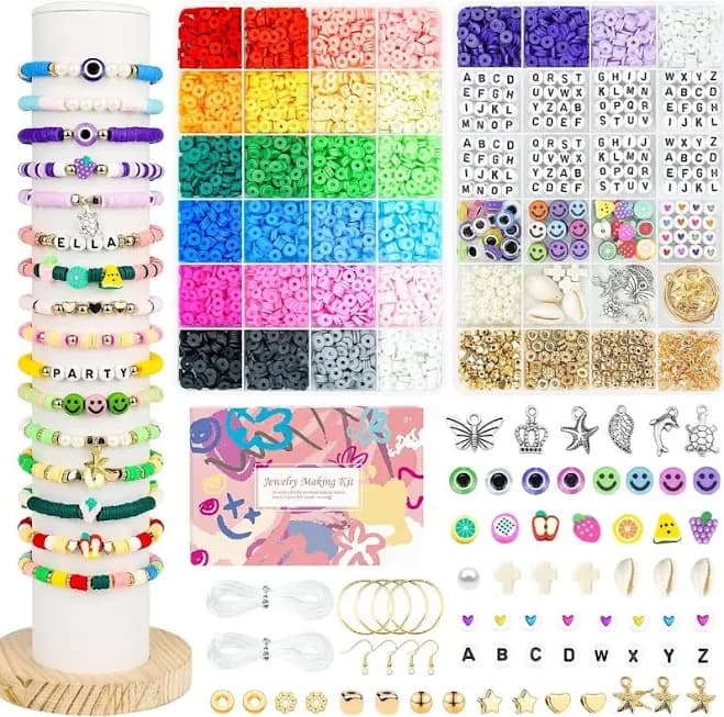 Bracelet Making Kit, 6000Pcs Beads for Jewelry Making, Friendship Bracelet Kit, Gift for Everyone