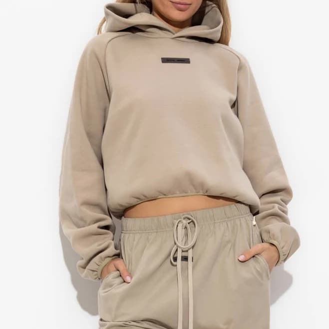 Fear of God Cropped Logo Women Sweatshirt