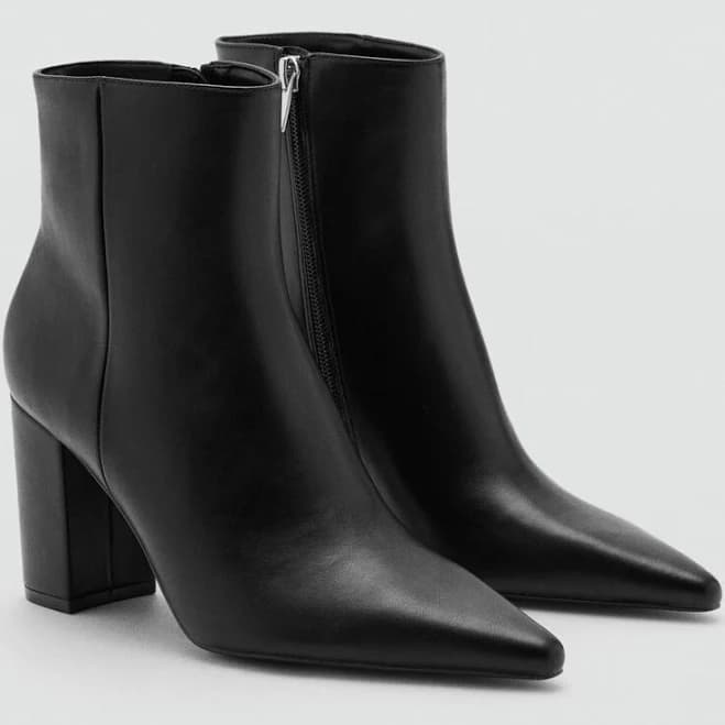 MANGO Women's Block Heel Ankle Boots