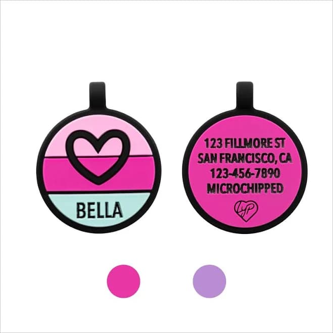 Soundless Heart Pet Tag