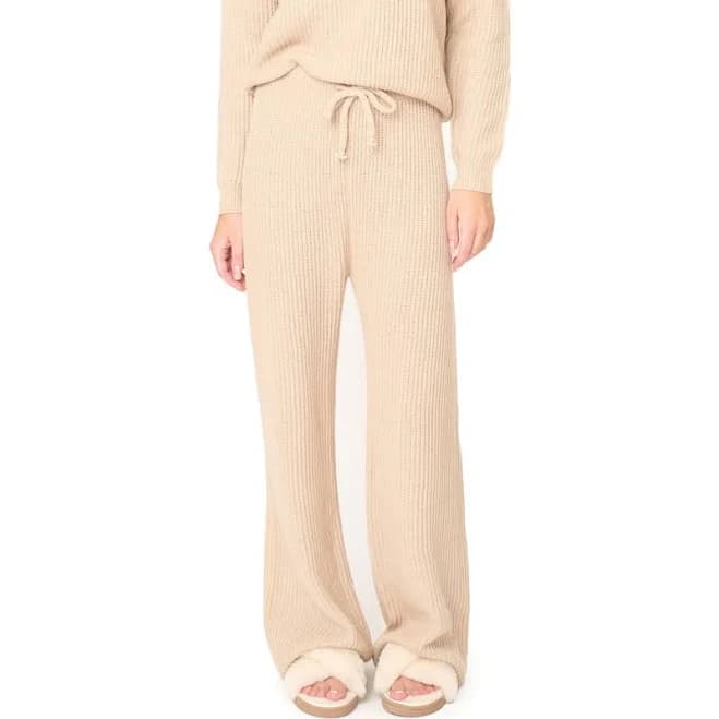 Gibsonlook Women's Gigi Drawstring Ribbed Sweater Pants