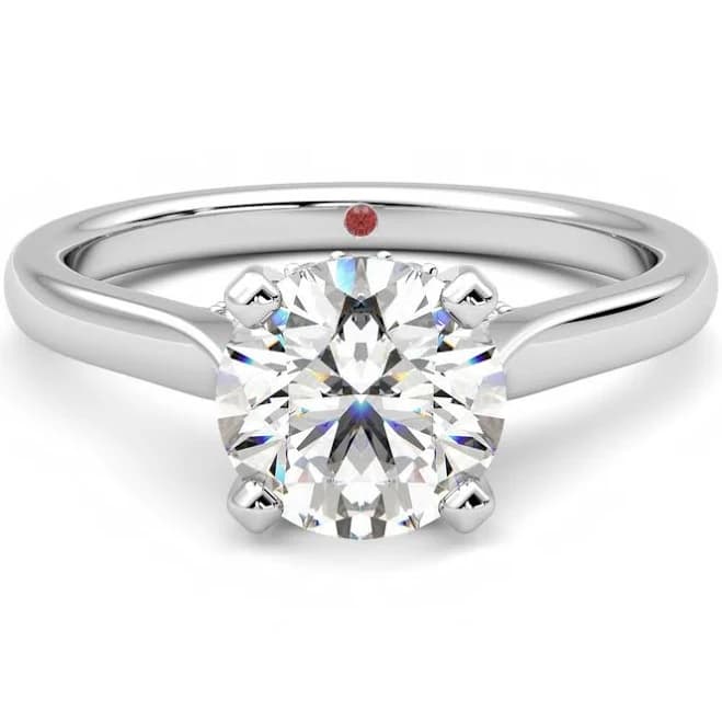 Bliss Round Lab-Grown Diamond Solitaire Pavé Engagement Ring Set