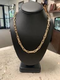 14k Yellow Gold 18″ Paperclip Chain 3577 | American Coin and Vault