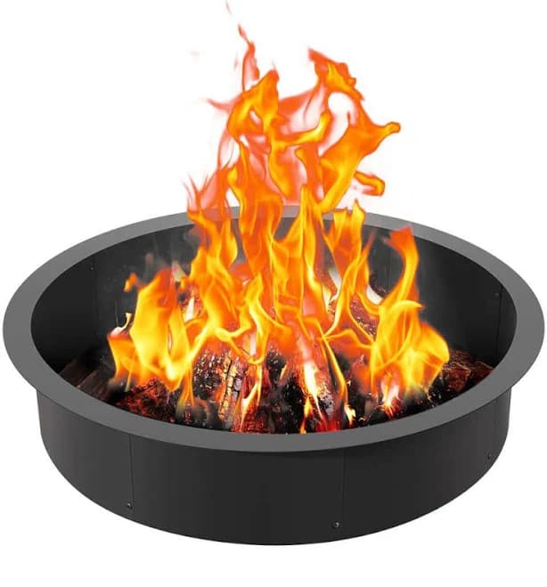 VEVOR 40 Inch Outer 36 Inch Inner Diameter 8.5inch Height Fire Pit Ring