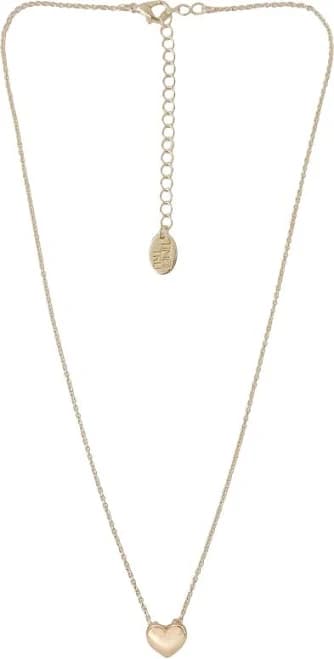 Time and Tru Women's Heart Pendant Necklace with Extender