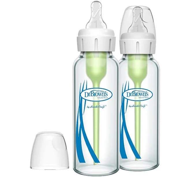 Dr Brown's Anti-Colic Glass Narrow Baby Bottles