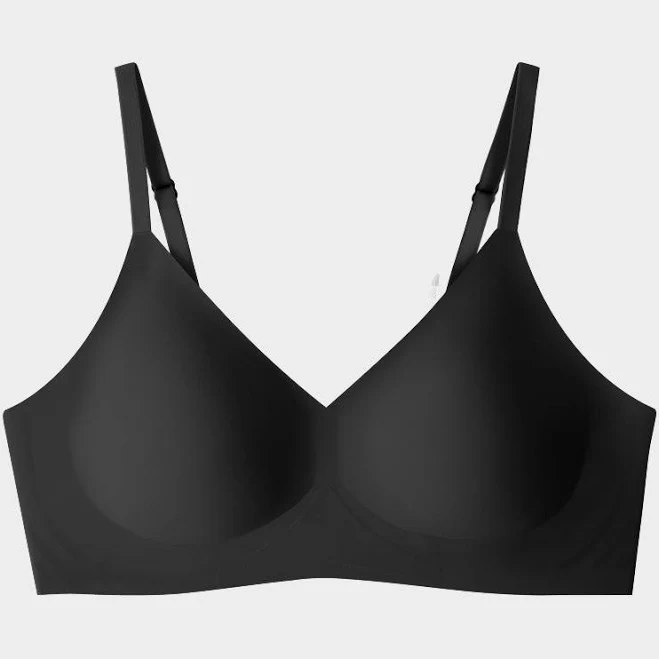 Supportive Seamless Black Bra – All-Day Relief & Comfort md
