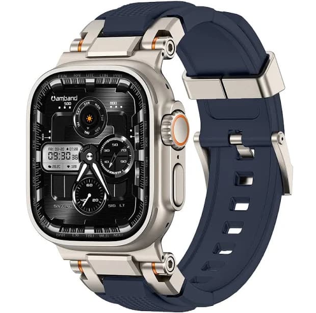 Apple Watch Ultra 2/1 M1 Sport Series Rugged Durable Titanium Band