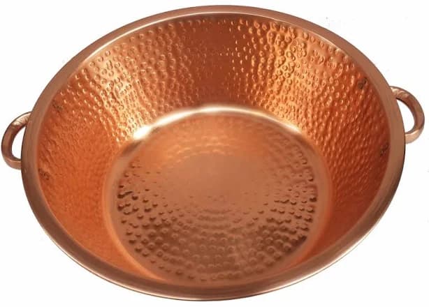 Golden Copper Foot Soak Bath Wash Massage Spa Therapy Pedicure Handles