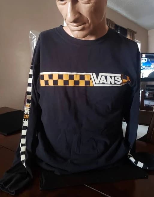 Vans Men's Off The Wall Long Sleeve Checkerboard